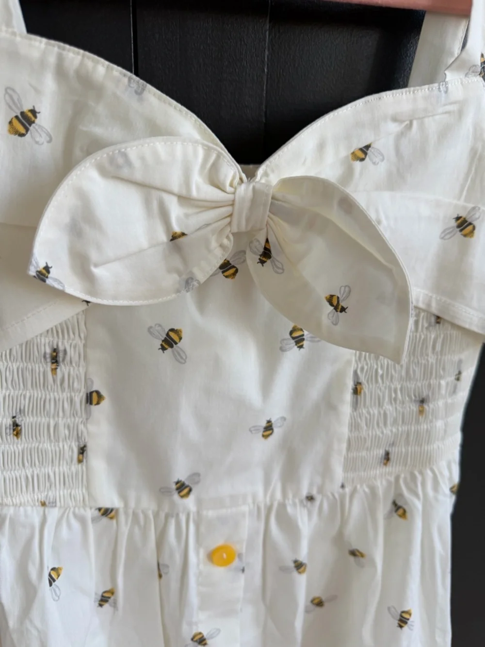American Girl | Blaire Wilson Garden Bee Cotton Sundress with Buttons & Bow | 8